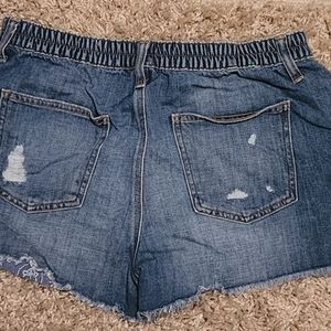 Aerie Distressed Shorts Day Dream Denim